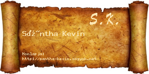 Sántha Kevin névjegykártya